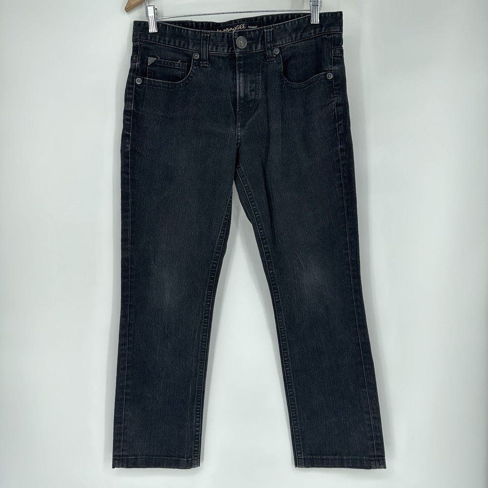 Jambangee Skinny Jeans Korean Streetwear 33 denim pants Black Y2K Low Rise